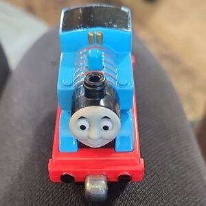 Blue and Red Toy Train Engine